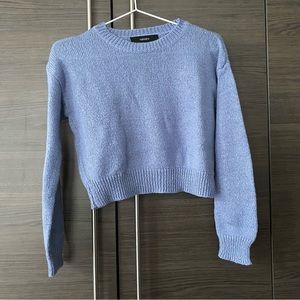 Forever 21 Purple Cropped Sweater